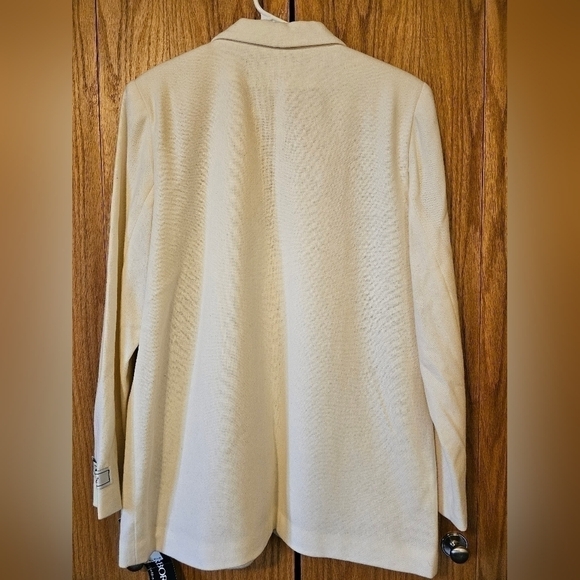 SAG HARBOR Cream Blazer 100% Pure Wool - Picture 2 of 5